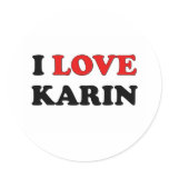 I Love Karin stickers