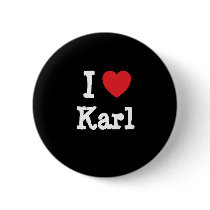 I love Karl heart custom personalized buttons by funnycustomtshirts I love Karl heart custom personalized buttons