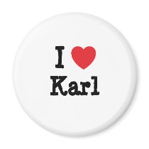 I love Karl heart custom personalized magnets by funnycustomtshirts I love Karl heart custom personalized magnets