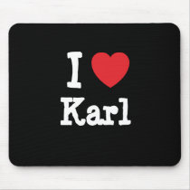 I love Karl heart custom personalized mousepads