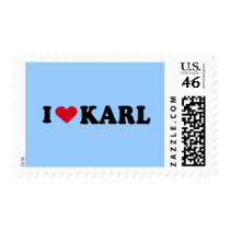 I LOVE KARL postage by heartshirts I LOVE KARL postage