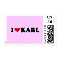 I LOVE KARL postage by heartshirts I LOVE KARL postage
