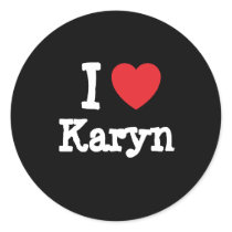 I love Karyn heart T-Shirt stickers