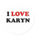 I Love Karyn stickers