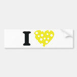 I love käse icon bumper sticker