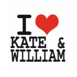 I LOVE KATE AND WILLIAM TEE SHIRTS