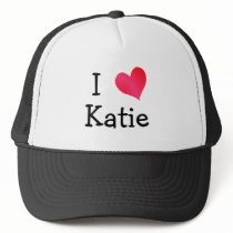 I Love Katie hats by definingyou I Love Katie hats