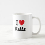 I love Katie heart T-Shirt Mugs