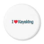 I Love Kayaking Logo magnets