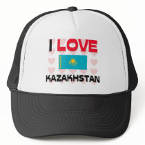 I Love Kazakhstan hats