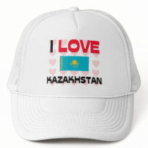 I Love Kazakhstan hats