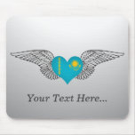 I Love Kazakhstan -wings Mouse Pad