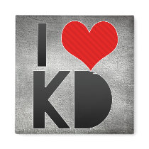 I Love KD Fridge Magnet