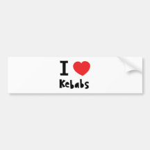 I love Kebabs Bumper Sticker