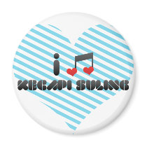 I Love Kecapi Suling Magnets