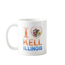 I Love Kell, IL Coffee Mugs