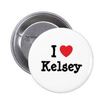 I love Kelsey heart T-Shirt Button