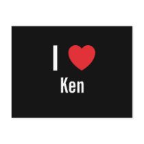I love Ken postcards by funnycustomtshirts I love Ken postcards