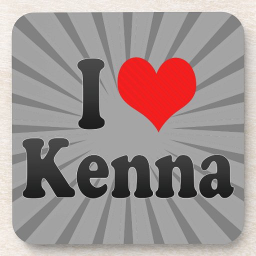 I love Kenna Drink Coasters