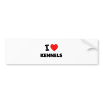I Love Kennels Bumper Sticker