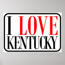 I Love Kentucky Design Print