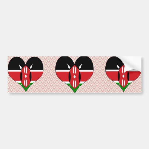 I Love Kenya Bumper Stickers
