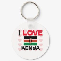 I Love Kenya keychains