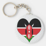 I Love Kenya Keychains