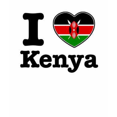 I love Kenya T Shirts by afrocaribbean