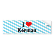 I Love Kerman, Iran Bumper Stickers