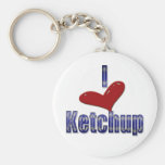 I love Ketchup Funny LOL Design Key Chain
