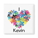 I Love Kevin magnets