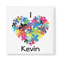 I Love Kevin magnets