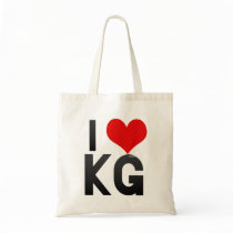 I Love KG Tote Bag