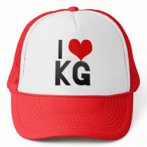 I Love KG Mesh Hats