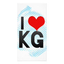 I Love KG Photo Card