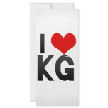 I Love KG rack cards
