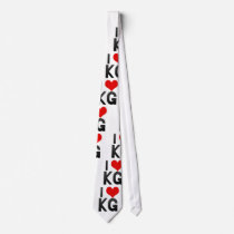 I Love KG Neckties