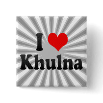 I Love Khulna, Bangladesh Pinback Button