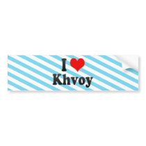 I Love Khvoy, Iran Bumper Sticker