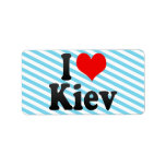 I Love Kiev, Ukraine Address Label