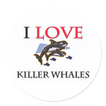 I Love Killer Whales stickers