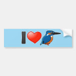 I Love Kingfishers Bumper Stickers
