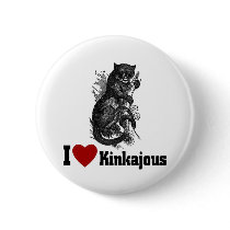 I Love Kinkajous buttons