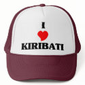 I Love Kiribati hats