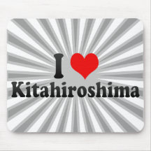 I Love Kitahiroshima, Japan Mouse Pad