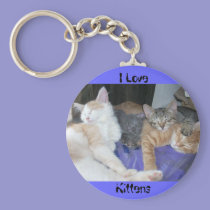 I Love Kittens keychains