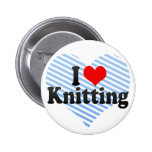 I Love Knitting Button