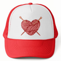 I Love Knitting Mesh Hat