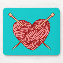 I Love Knitting Mouse Mat